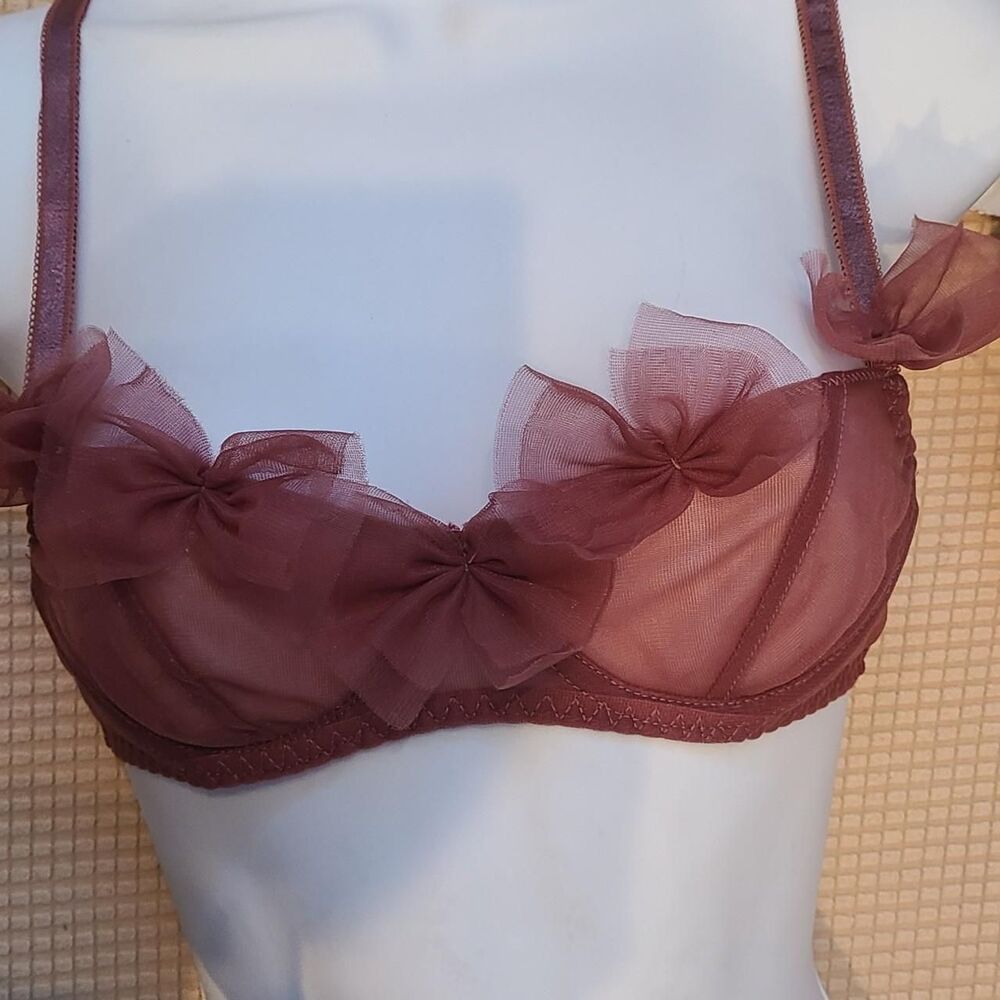 Rue-21 Women's Burgundy and Red Bikini-and-tankini-bottoms